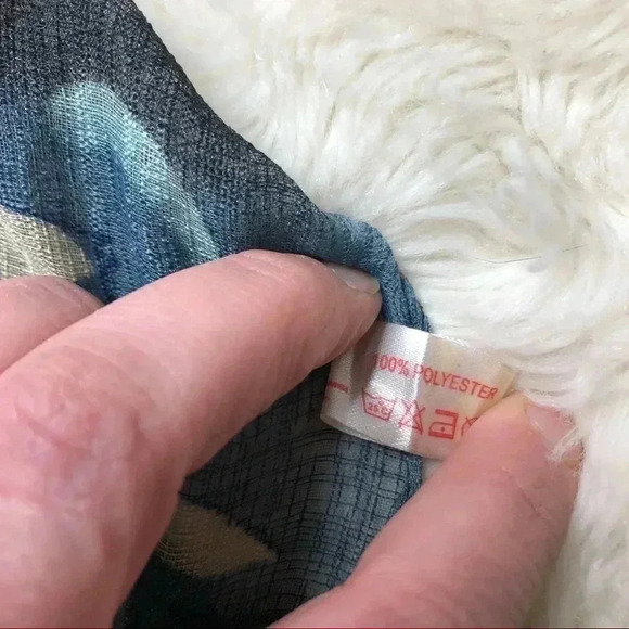 Sheer Scarf  Black, Grey, & Yellow - Picture 6 of 13